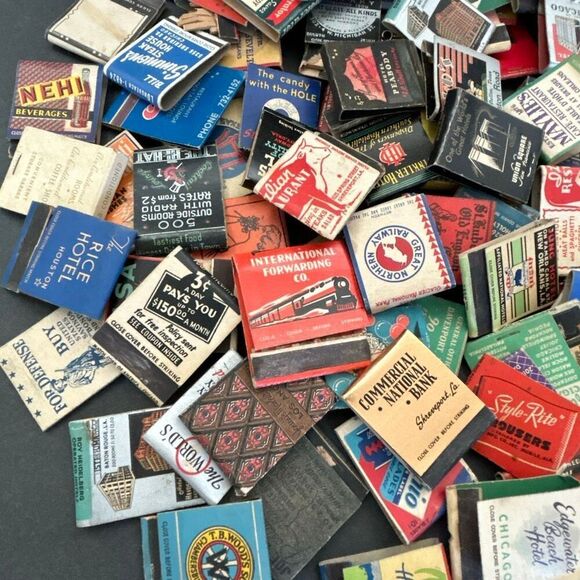 Vtg Match Book Lot of 25 *Random selection in each lot* Matchbook Advertising - Picture 2 of 9